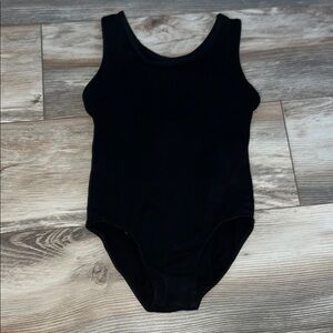 Black Kids One Piece black dance leotard size 7/8